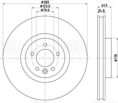 Trialli DF 190519 - Bremžu diski www.autospares.lv