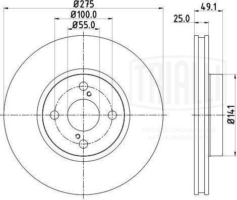 Trialli DF 190104 - Bremžu diski www.autospares.lv