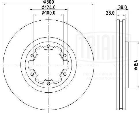 Trialli DF 140122 - Bremžu diski autospares.lv