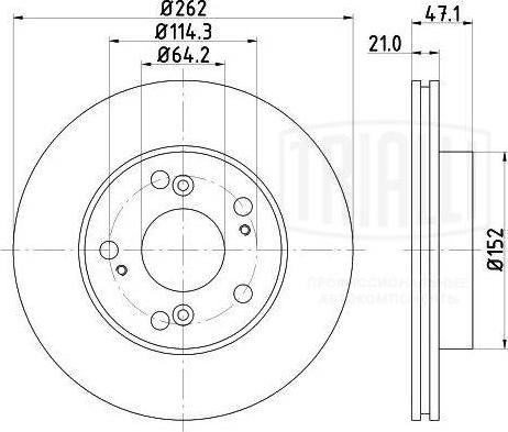 Trialli DF 230107 - Bremžu diski www.autospares.lv