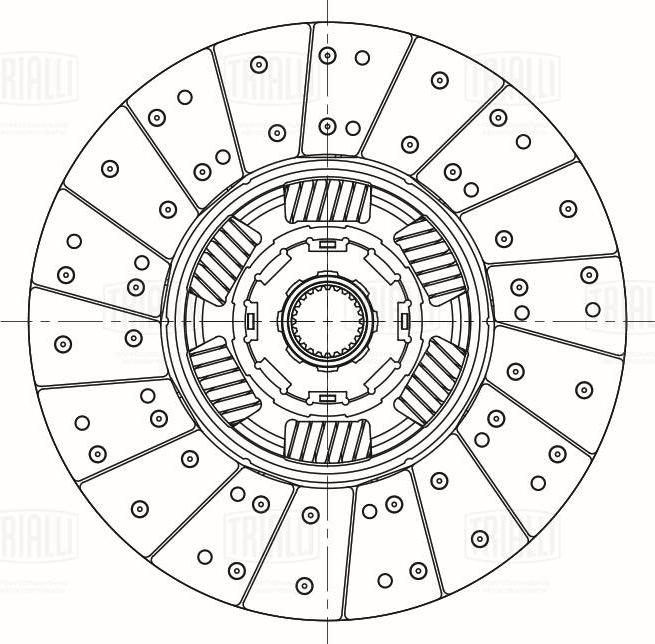 Trialli FD 409 - Диск выключения, система сцепления www.autospares.lv