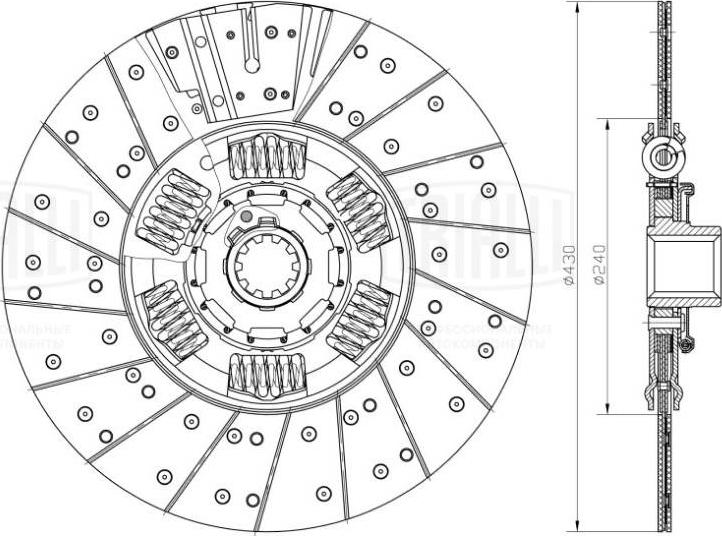 Trialli FD 402 - Izspiedējgultnis, Sajūgs www.autospares.lv