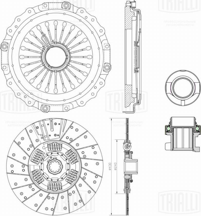 Trialli FR 811 - Sajūga komplekts www.autospares.lv