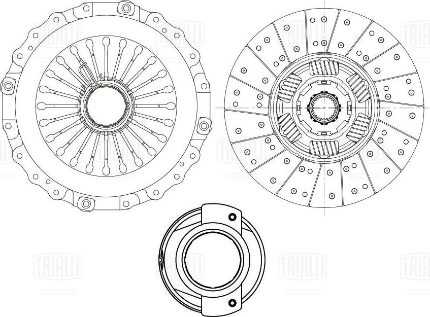 Trialli FR 820 - Комплект сцепления www.autospares.lv