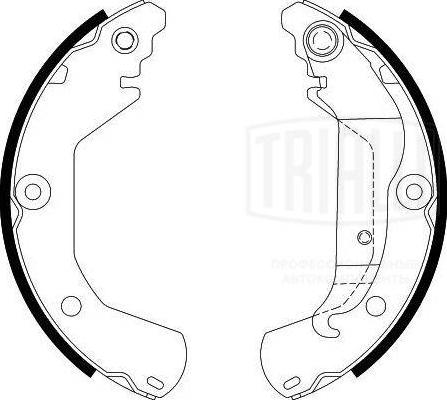 Trialli GF 4542 - Brake Shoe Set www.autospares.lv