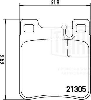 Trialli PF 4058 - Bremžu uzliku kompl., Disku bremzes www.autospares.lv