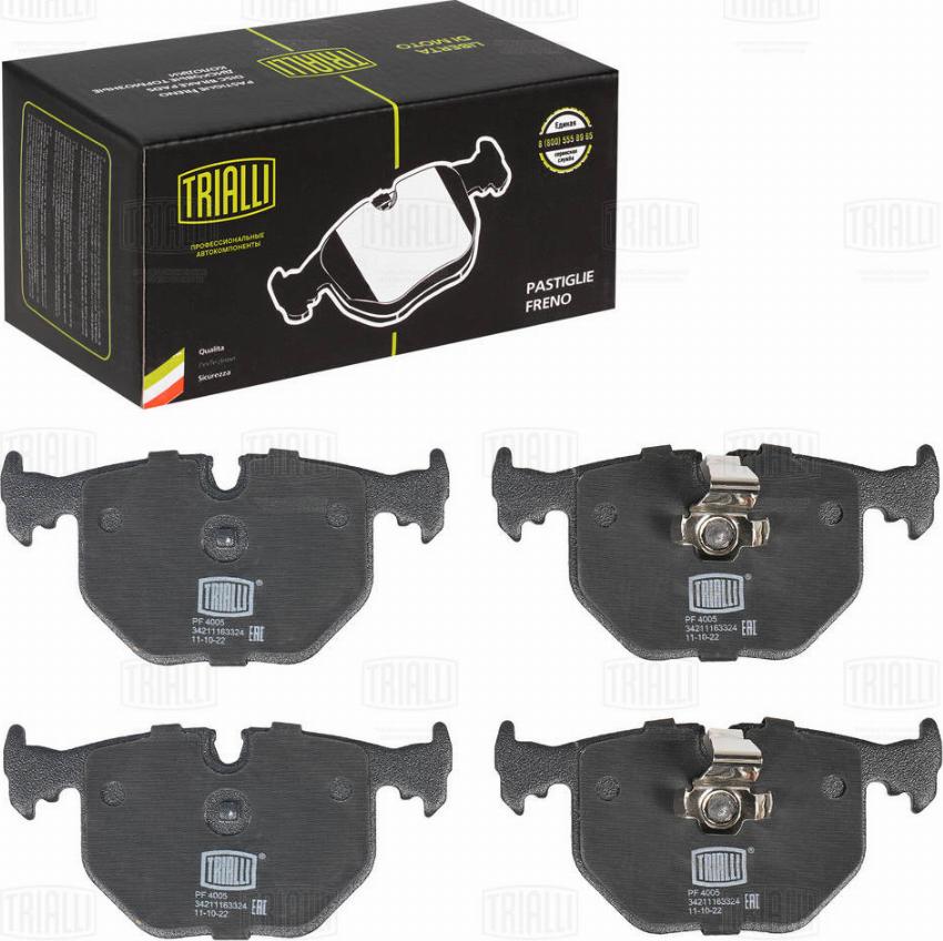 Trialli PF 4005 - Brake Pad Set, disc brake www.autospares.lv