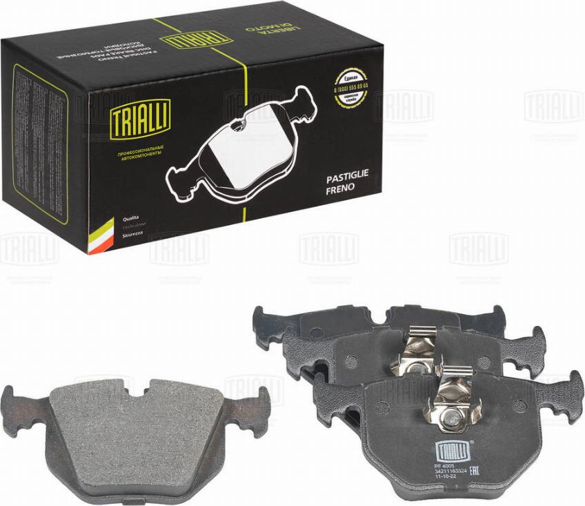 Trialli PF 4005 - Brake Pad Set, disc brake www.autospares.lv