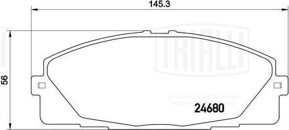 Trialli PF 4358 - Bremžu uzliku kompl., Disku bremzes autospares.lv