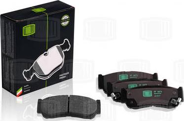 Trialli PF 0873 - Brake Pad Set, disc brake www.autospares.lv