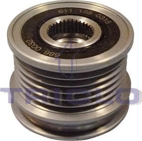 Triclo 422157 - Pulley, alternator, freewheel clutch www.autospares.lv