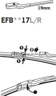 Trico EFB6017R - Wiper Blade www.autospares.lv