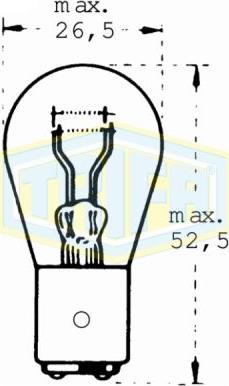 Trifa 03381 - Kvēlspuldze, Pagriezienu signāla lukturis www.autospares.lv