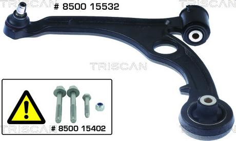 Triscan 8500 15532 - Рычаг подвески колеса www.autospares.lv