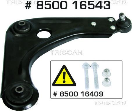 Triscan 8500 16543 - Track Control Arm www.autospares.lv