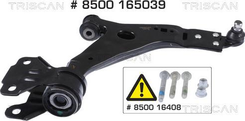 Triscan 8500 165039 - Рычаг подвески колеса www.autospares.lv