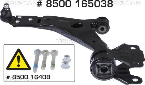 Triscan 8500 165038 - Рычаг подвески колеса www.autospares.lv