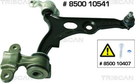 Triscan 8500 10541 - Рычаг подвески колеса www.autospares.lv