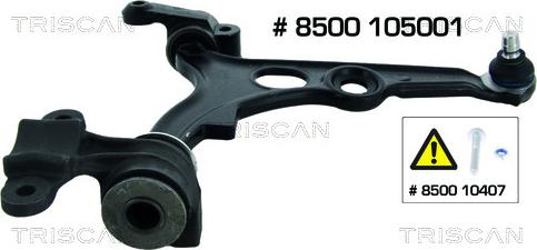 Triscan 8500 105001 - Track Control Arm www.autospares.lv