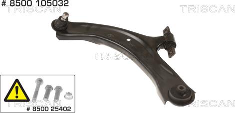 Triscan 8500 105032 - Рычаг подвески колеса www.autospares.lv