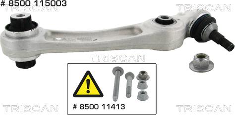 Triscan 8500 115003 - Neatkarīgās balstiekārtas svira, Riteņa piekare www.autospares.lv