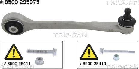 Triscan 8500 295075 - Neatkarīgās balstiekārtas svira, Riteņa piekare www.autospares.lv