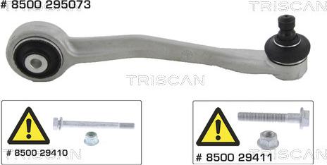 Triscan 8500 295073 - Neatkarīgās balstiekārtas svira, Riteņa piekare www.autospares.lv