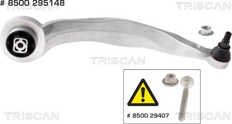 Triscan 8500 295148 - Neatkarīgās balstiekārtas svira, Riteņa piekare www.autospares.lv