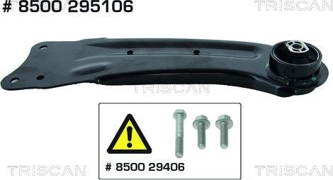 Triscan 8500 295106 - Neatkarīgās balstiekārtas svira, Riteņa piekare www.autospares.lv