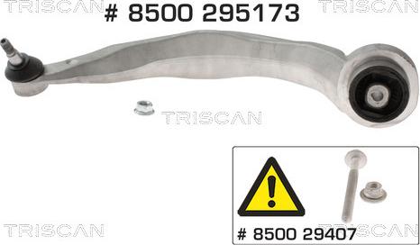 Triscan 8500 295173 - Рычаг подвески колеса www.autospares.lv