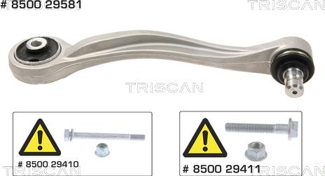 Triscan 8500 29581 - Рычаг подвески колеса www.autospares.lv