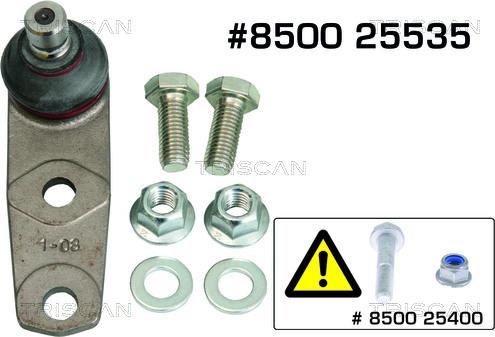 Triscan 8500 25535 - Ball Joint www.autospares.lv