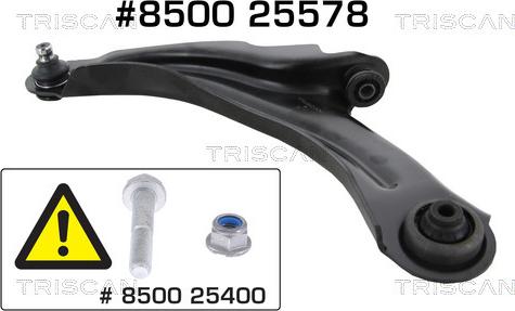 Triscan 8500 25578 - Рычаг подвески колеса www.autospares.lv