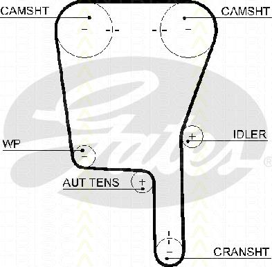 Triscan 8645 5490xs - Timing Belt www.autospares.lv