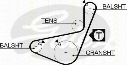 Triscan 8645 5436xs - Timing Belt www.autospares.lv