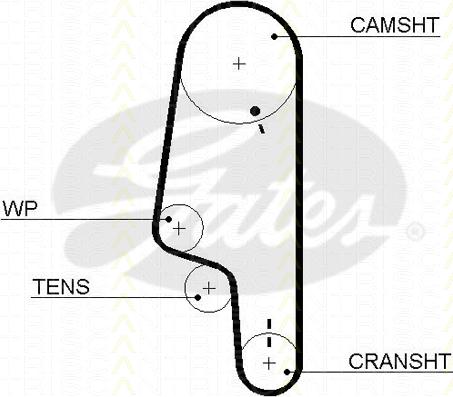 Triscan 8645 5428xs - Timing Belt www.autospares.lv