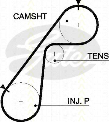 Triscan 8645 5478xs - Timing Belt www.autospares.lv