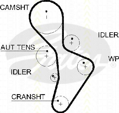 Triscan 8645 5616xs - Timing Belt www.autospares.lv