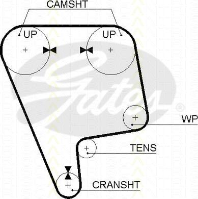 Triscan 8645 5348xs - Зубчатый ремень ГРМ www.autospares.lv