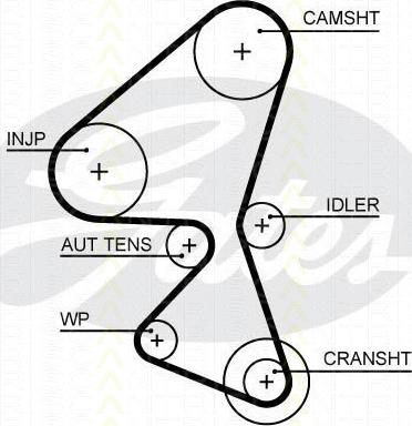 Triscan 8647 10080 - Timing Belt Set www.autospares.lv