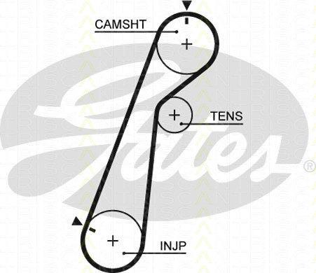 Triscan 8647 10071 - Timing Belt Set www.autospares.lv