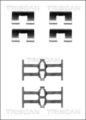 Triscan 8105 401614 - Piederumu komplekts, Disku bremžu uzlikas autospares.lv