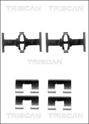 Triscan 8105 401615 - Piederumu komplekts, Disku bremžu uzlikas www.autospares.lv