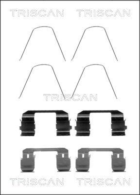 Triscan 8105 401618 - Accessory Kit for disc brake Pads www.autospares.lv