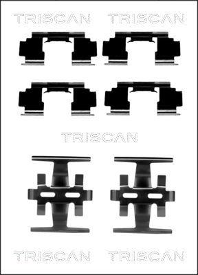 Triscan 8105 401612 - Piederumu komplekts, Disku bremžu uzlikas www.autospares.lv