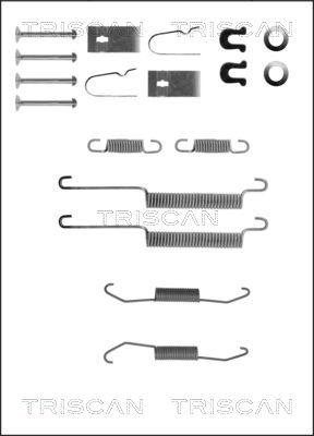 Triscan 8105 402538 - Piederumu komplekts, Bremžu loki www.autospares.lv