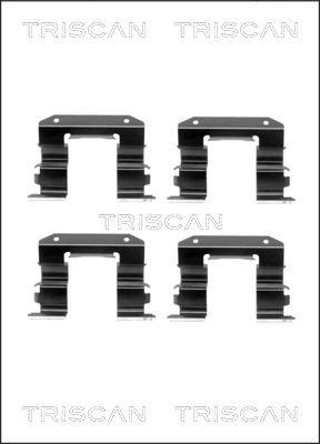 Triscan 8105 431616 - Piederumu komplekts, Disku bremžu uzlikas www.autospares.lv