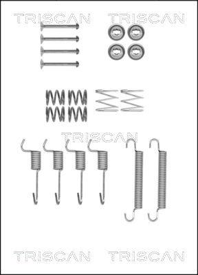 Triscan 8105 432589 - Piederumu komplekts, Stāvbremzes mehānisma bremžu loks www.autospares.lv