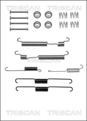 Triscan 8105 432005 - Piederumu komplekts, Bremžu loki www.autospares.lv