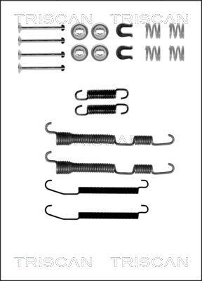 Triscan 8105 422580 - Piederumu komplekts, Bremžu loki www.autospares.lv